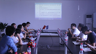 嵊州市組織部部長及科技局相關領導、紹興文理學院專家一行來藍炬星總部調研考察