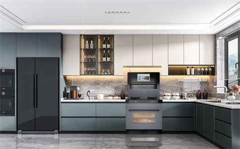 這臺(tái)集成灶憑什么俘獲TA們的心-藍(lán)炬星智慧屏集成灶